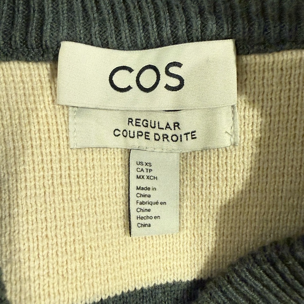 COS Men’s Regular Fit Cardigan - Wool/Cotton Blend - Picture 4 of 8